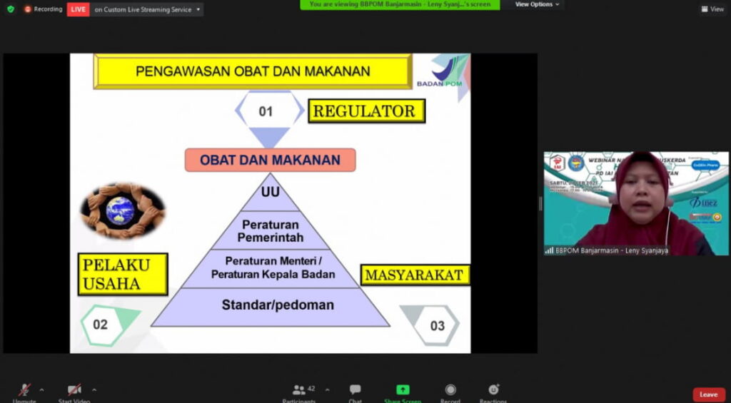 Kolaborasi Hisfardis Kalsel dan BBPOM Mengawal Mutu Vaksin Melalui Penerapan CDOB Leny Syanjaya