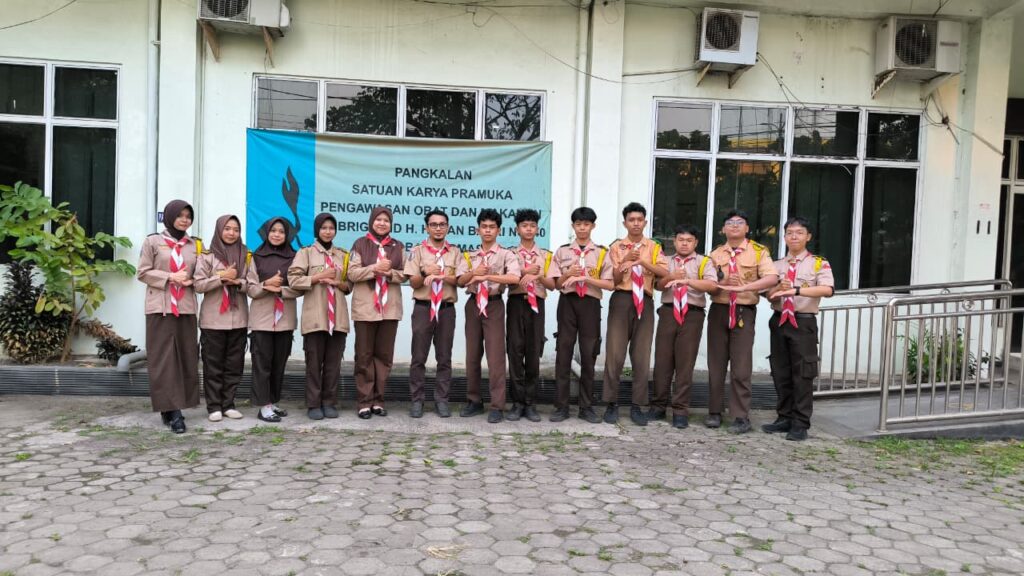 Latihan Saka POM Krida Pemantauan di Pangkalan Satuan Karya Pramuka oleh Leny Syanjaya BPOM Banjarbaru